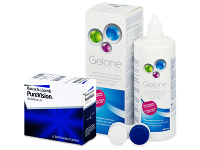 PureVision (6 lente) + Gelone Solucion 360 ml
