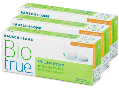 Biotrue ONEday për Astigmatism (90 lente) - Toric contact lenses