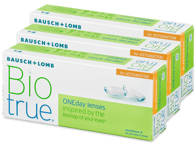 Biotrue ONEday për Astigmatism (90 lente) - Toric contact lenses