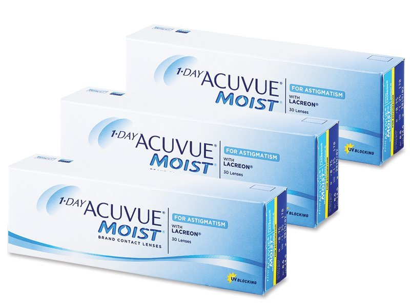 1 Day Acuvue Moist for Astigmatism (90 lente) - Toric contact lenses