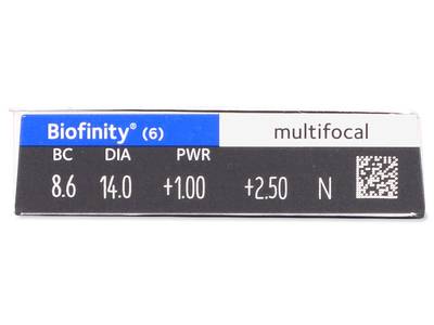 Biofinity Multifocal (6 lente) - Attributes preview