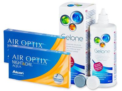 Air Optix Night and Day Aqua (2x3 lente) + Gelone Solucion 360 ml - Previous design