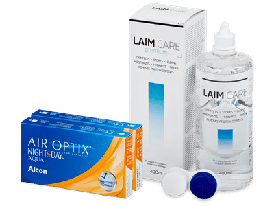 Air Optix Night and Day Aqua (2x3 lente) + Laim-Care Solucion 400ml