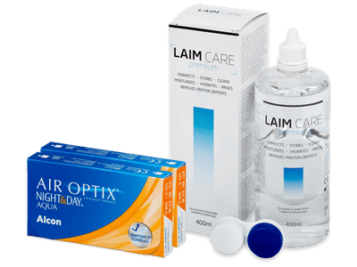 Air Optix Night and Day Aqua (2x3 lente) + Laim-Care Solucion 400ml