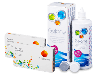 Proclear Multifocal (2x3 lente) + Gelone Solucion 360 ml