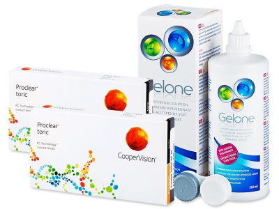 Proclear Toric XR (2x3 lente) + Gelone Solucion 360 ml