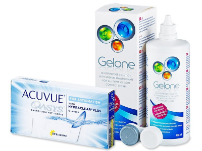 Acuvue Oasys for Astigmatism (6 lente) + Gelone Solucion 360 ml