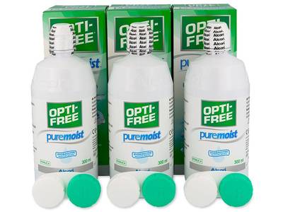 OPTI-FREE PureMoist solucion 3 x 300 ml 