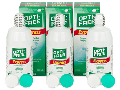 OPTI-FREE Express solucion 3x 355 ml - Economy 3-pack - solution