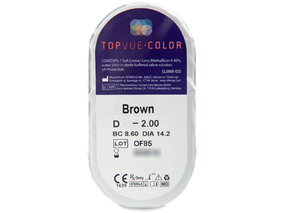 TopVue Color - Brown - Lente me Ngjyre & Optike (2 lente) - Blister pack preview