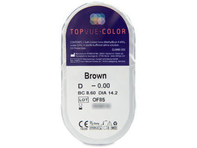 TopVue Color - Brown - Lente me Ngjyre (2 lente) - Blister pack preview