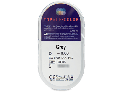 TopVue Color - Grey - Lente me Ngjyre (2 lente) - Blister pack preview