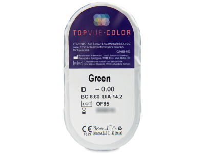 TopVue Color - Green - Lente me Ngjyre (2 lente) - Blister pack preview
