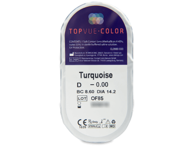 TopVue Color - Turquoise - Lente me Ngjyre (2 lente) - Blister pack preview