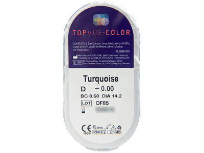 TopVue Color - Turquoise - Lente me Ngjyre (2 lente) - Blister pack preview