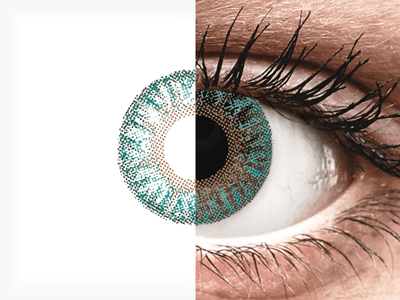 TopVue Color - Turquoise - Lente me Ngjyre (2 lente)