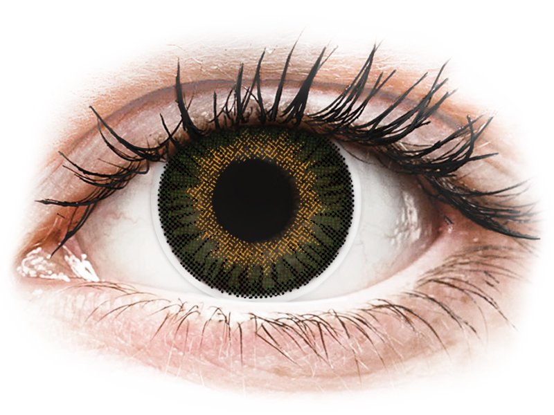ColourVUE 3 Tones Green - Lente me Ngjyre & Optike (2 lente) - Coloured contact lenses