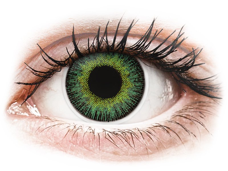 ColourVUE Fusion Green Yellow - Lente me Ngjyre & Optike (2 lente) - Coloured contact lenses