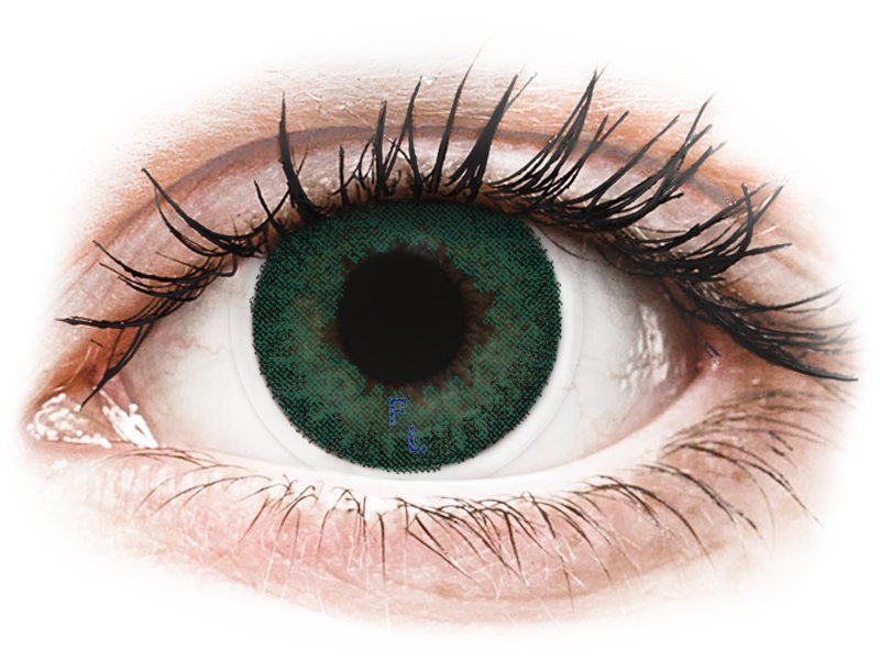 FreshLook Dimensions Carribean Aqua - Lente me Ngjyre & Optike (6 lente) - Coloured contact lenses