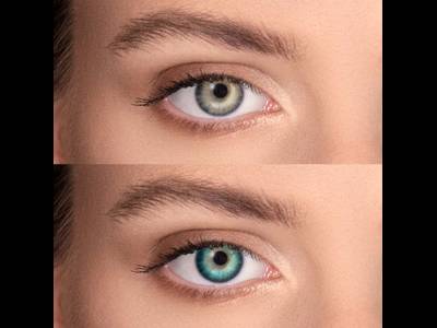 FreshLook Dimensions Carribean Aqua - Lente me Ngjyre & Optike (6 lente)