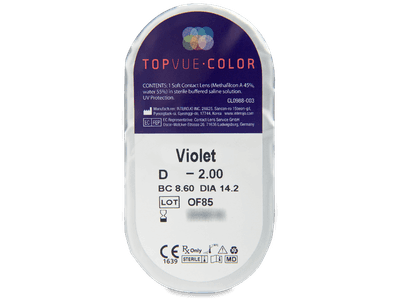 TopVue Color - Violet - Lente me Ngjyre (2 lente) - Blister pack preview