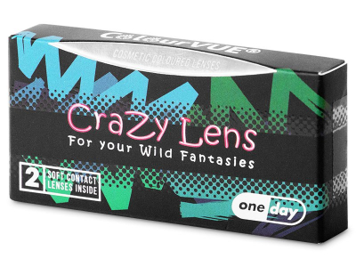 ColourVUE Crazy Lens - Whiteout - Lente kozmetike ditore (2 lente)