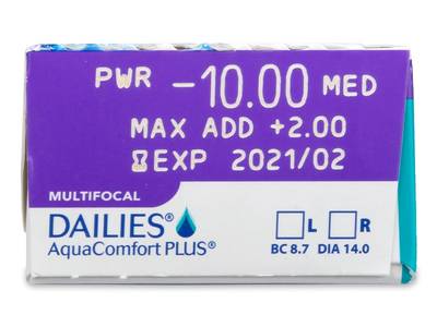 Dailies AquaComfort Plus Multifocal (30 lente) - Attributes preview