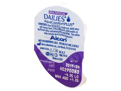 Dailies AquaComfort Plus Multifocal (30 lente) - Blister pack preview