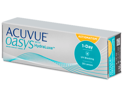 Acuvue Oasys 1-Day with HydraLuxe for Astigmatism (30 lenses) - Toric contact lenses