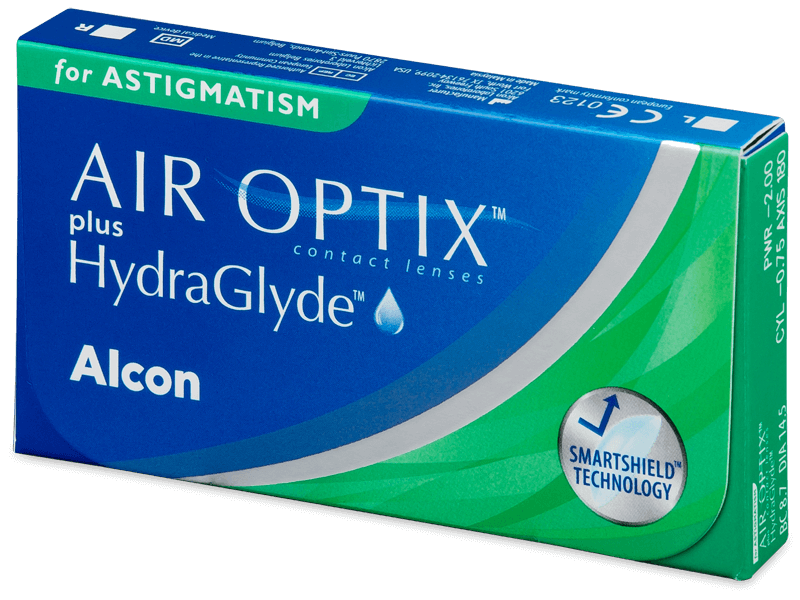 Air Optix plus HydraGlyde for Astigmatism (3 lenses) - Monthly contact lenses