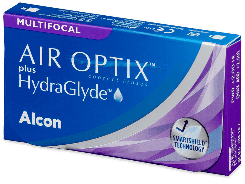 Air Optix plus HydraGlyde Multifocal (3 lenses) - Monthly contact lenses