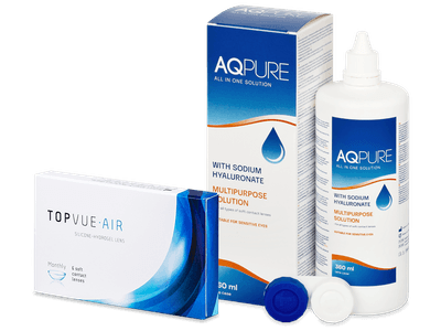 TopVue Air (6 lente) + AQ Pure Solucion 360 ml