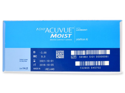 1 Day Acuvue Moist (180 lente) - Attributes preview