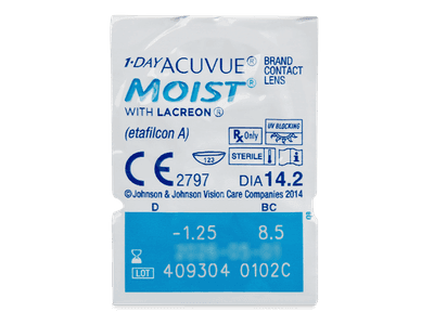 1 Day Acuvue Moist (180 lente) - Blister pack preview