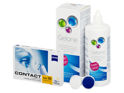 Carl Zeiss Contact Day 30 Spheric (6 lenses) - thjerza per sy + Gelone Solucion 360 ml