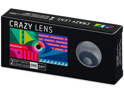 CRAZY LENS - Black Out - Lente optike ditore (2 lente) - Coloured contact lenses