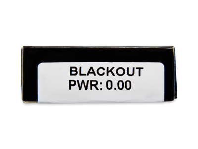 CRAZY LENS - Black Out - Lente kozmetike ditore (2 lente) - Attributes preview