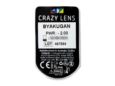 CRAZY LENS - Byakugan - Lente optike ditore (2 lente) - Blister pack preview