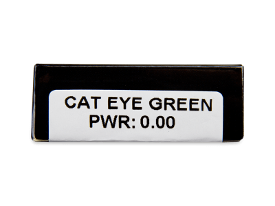 CRAZY LENS - Cat Eye Green - Lente kozmetike ditore (2 lente) - Attributes preview
