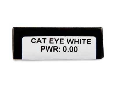 CRAZY LENS - Cat Eye White - Lente kozmetike ditore (2 lente) - Attributes preview