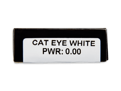 CRAZY LENS - Cat Eye White - Lente kozmetike ditore (2 lente) - Attributes preview