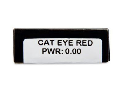 CRAZY LENS - Cat Eye Red - Lente kozmetike ditore (2 lente) - Attributes preview