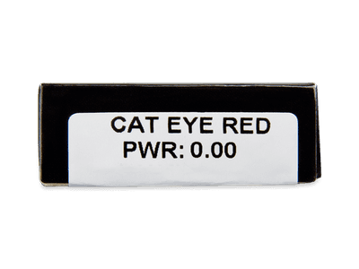 CRAZY LENS - Cat Eye Red - Lente kozmetike ditore (2 lente) - Attributes preview