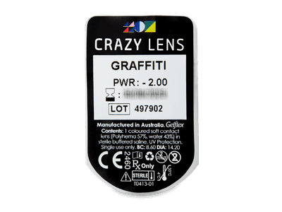 CRAZY LENS - Graffiti - Lente optike ditore (2 lente) - Blister pack preview