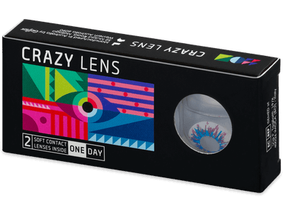 CRAZY LENS - Harlequin - Lente kozmetike ditore (2 lente)