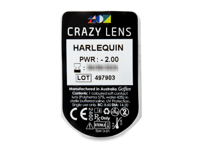CRAZY LENS - Harlequin - Lente optike ditore (2 lente) - Blister pack preview