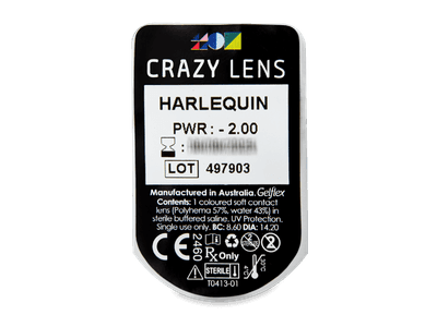 CRAZY LENS - Harlequin - Lente optike ditore (2 lente) - Blister pack preview