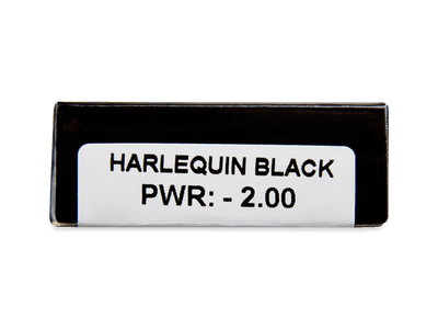 CRAZY LENS - Harlequin Black - Lente optike ditore (2 lente) - Attributes preview