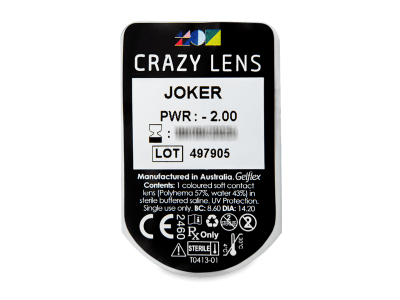 CRAZY LENS - Joker - Lente optike ditore (2 lente) - Blister pack preview