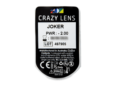 CRAZY LENS - Joker - Lente optike ditore (2 lente) - Blister pack preview